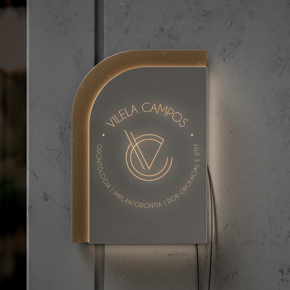 Vilela Campos — visual identity by EIV Branding, Dentistry · Implantology · Orofacial pain