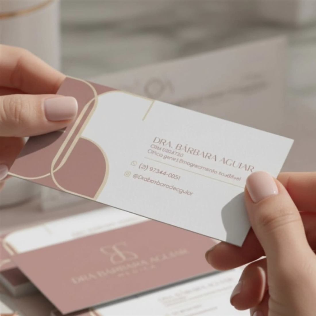 Dra. Bárbara Aguiar — visual identity by EIV Branding, General practice · Healthy ageing
